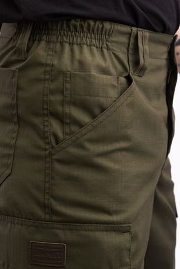 Tempest - Scout cargo shorts with side pockets, olive, rip-stop, Olive, S