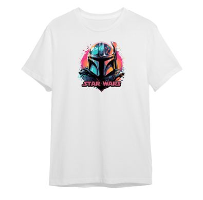 Star Wars Mandalorian t-shirt, White, XS