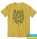Coat of arms of Ukraine with flowers, t-shirt, Yellow, XS