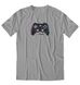 Glitched gamepad/joystick, t-shirt, Melange, XS