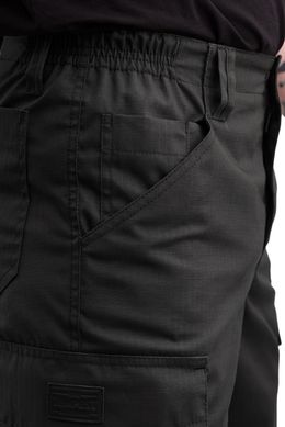Tempest - Scout cargo shorts with side pockets, black, ripstop, Black, XS