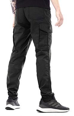 Tempest - Raider R2 joggers cargo with side pockets, black, ripstop, Black, XS