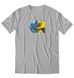 Niebiesko-żółty ptak, koszulka bird фото