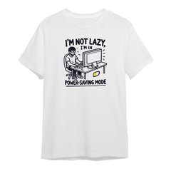 I am niot lazy, t-shirt, White, XS