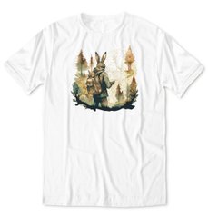 Rabbit - traveler, t-shirt, White, XS