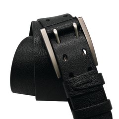 Black leather belt 45mm (01456312), Black, one size