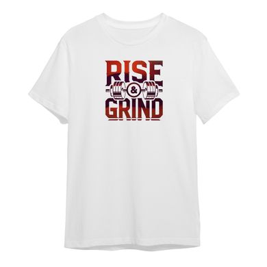 Rise and Grind, t-shirt, white, White, XS