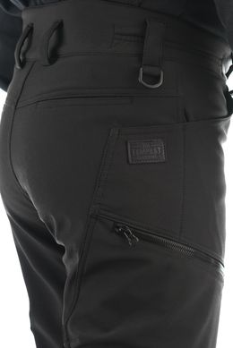Tempest - Winterfrost, winter cold weather pants, softshell, black, Black, XS
