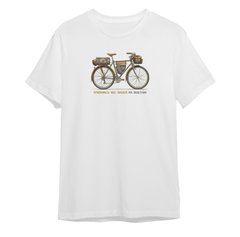 Bicycle/I stay away from people t-shirt, White, XS