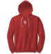 Demi-seasonal unisex hoodie with a trizb (different colors), Red, XS