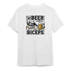 Beer and Biceps, koszulka biały beer_biceps фото