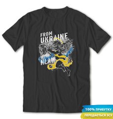From Ukraine with NLAW, t-shirt, Black, XS