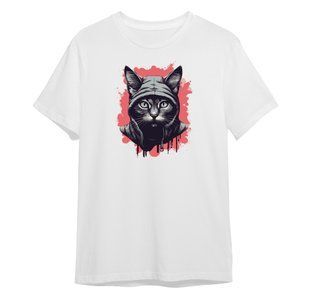 Cat 2 t-shirt, White, XS