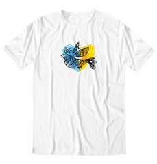 Blue-yellow bird, t-shirt, White, XS