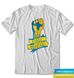 Футболка Вільна Україна / футболка з кулаком, Білий, XS