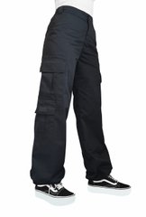 Tempest Women's Oversized Side Pocket Cargo Pants - W1, Black, Black, S-M