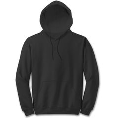 Demi-seasonal unisex hoodie (black/white/blue/red/gray), Black, XS