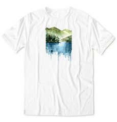 Mountains, t-shirt, White, XS
