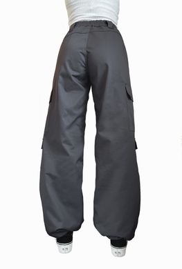 Damskie spodnie cargo Tempest Oversize z bocznymi kieszeniami - W1, szare W1_gray