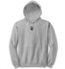 Demi-seasonal unisex hoodie with a trizb (different colors), Gray, XS