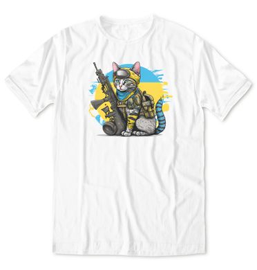 Kitten warrior, t-shirt, White, XS