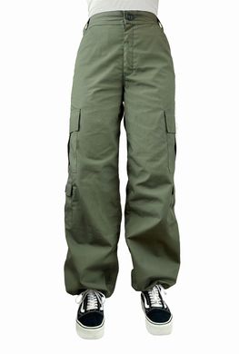 Women's oversized cargo pants with side flaps Tempest cargo - W1, olive, Olive, S-M