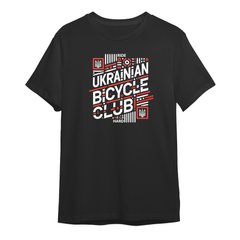 Ukrainian Bicycle club, black t-shirt, Black, XS