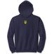 Demi-seasonal unisex hoodie with a trizb (different colors), XS